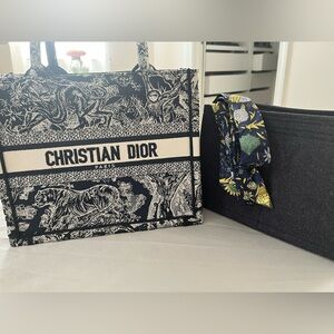 Christian Dior Small Toile de Jouy book tote